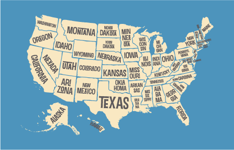 map of usa